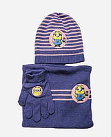Детский комплект Despicable Me Шапка,шарф, перчатки