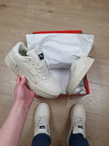 Женские кроссовки бежевые Puma Cali Remix Beige. Кроссы для девушек ...