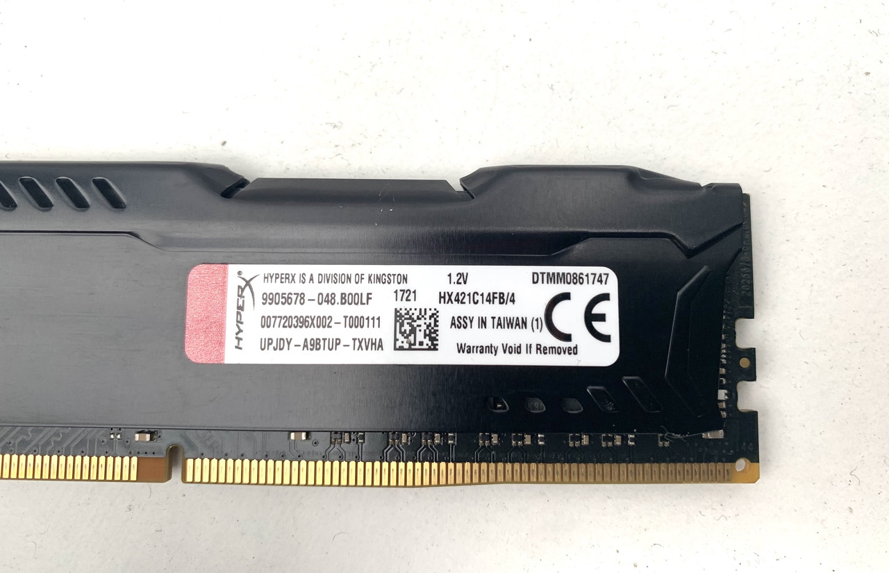 Оперативная память Kingston HyperX 4 GB DDR4 2133 MHz FURY (HX421C14FB/4) - фото 2 - id-p1681033925