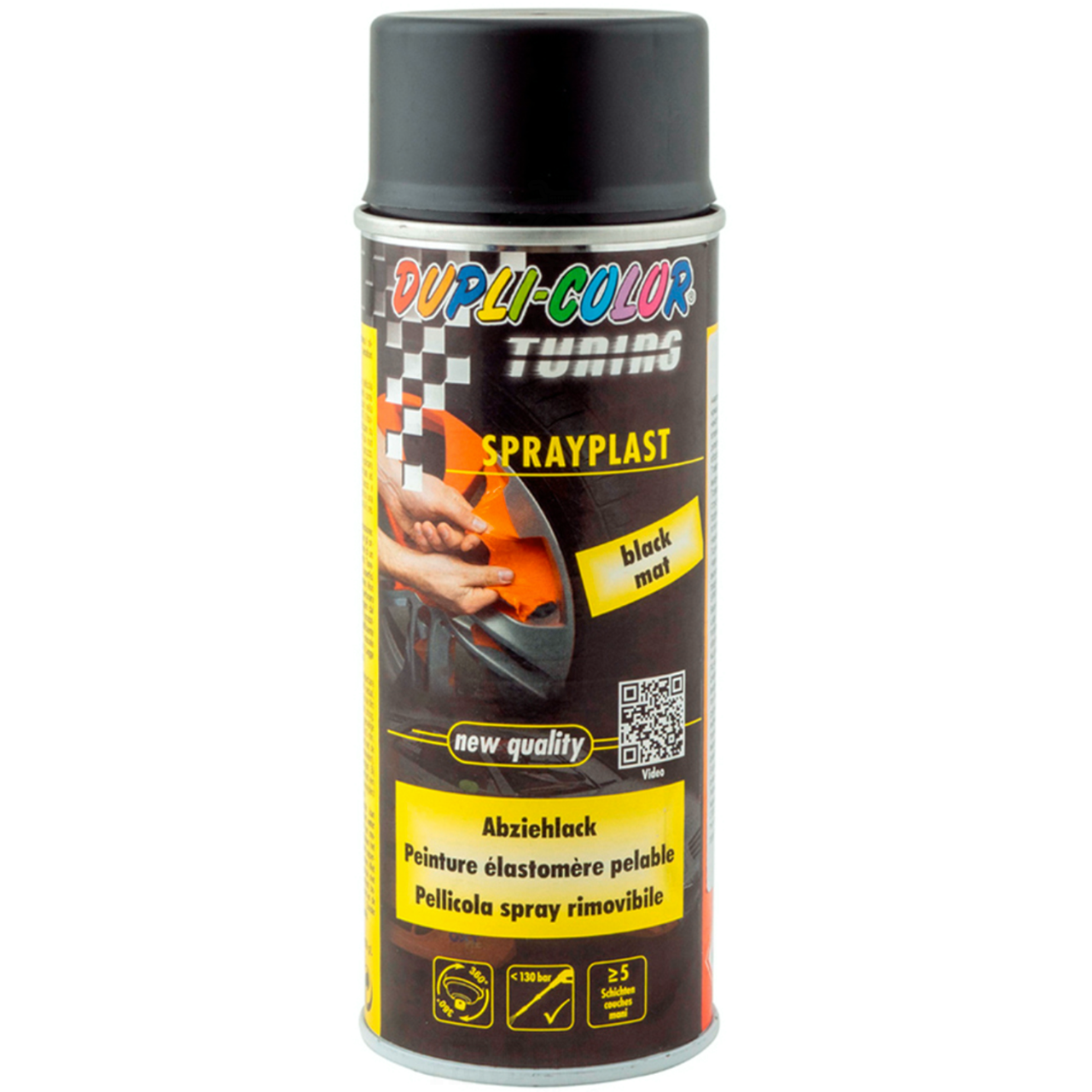 Жидкая Резина Dupli Color Tuning Sprayplast, 400 Мл Аэрозоль Черный Мат ...