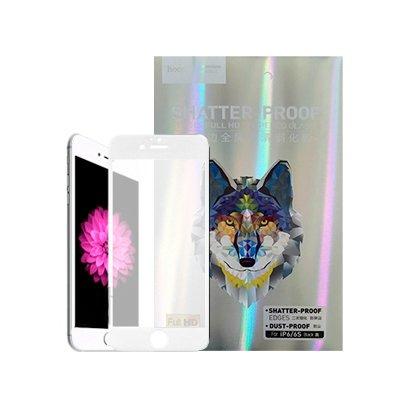 Протиударне захисне скло Full Cover Tempered Glass Hoco 3D for iPhone 6/iPhone 6S White