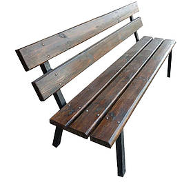 Дубова лава з металевими ніжками "Пантен"