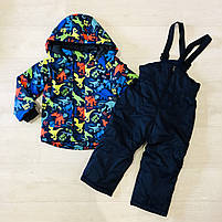 Комбінезон для хлопчика на флісі оптом (куртка +комбінезон), S&D, 3-8 рр.,  арт. LD35, фото 2
