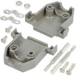 Корпус DPT-15C для разъема D-Sub 15/26 контактов с удлиненными винтами