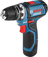 BoschProfessional GSR 12V-15 FC, 12В, 2х2.0Ач, Li-On акумуляторна