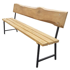 Дубова лава з металевими ніжками "Арль"