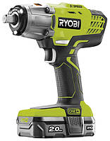 RyobiГайковерт ударний ONE + R18iW3-120S 18В, 1/2 '' 3-х скорост., 1x2.0 а / ч