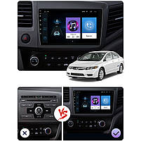 Штатна магнітола Lesko для Honda Civic (2012-2015 г.в.) 9" 1/16 GB Wi-Fi Optima Андроїд Хонда цивік 12 шт., фото 7