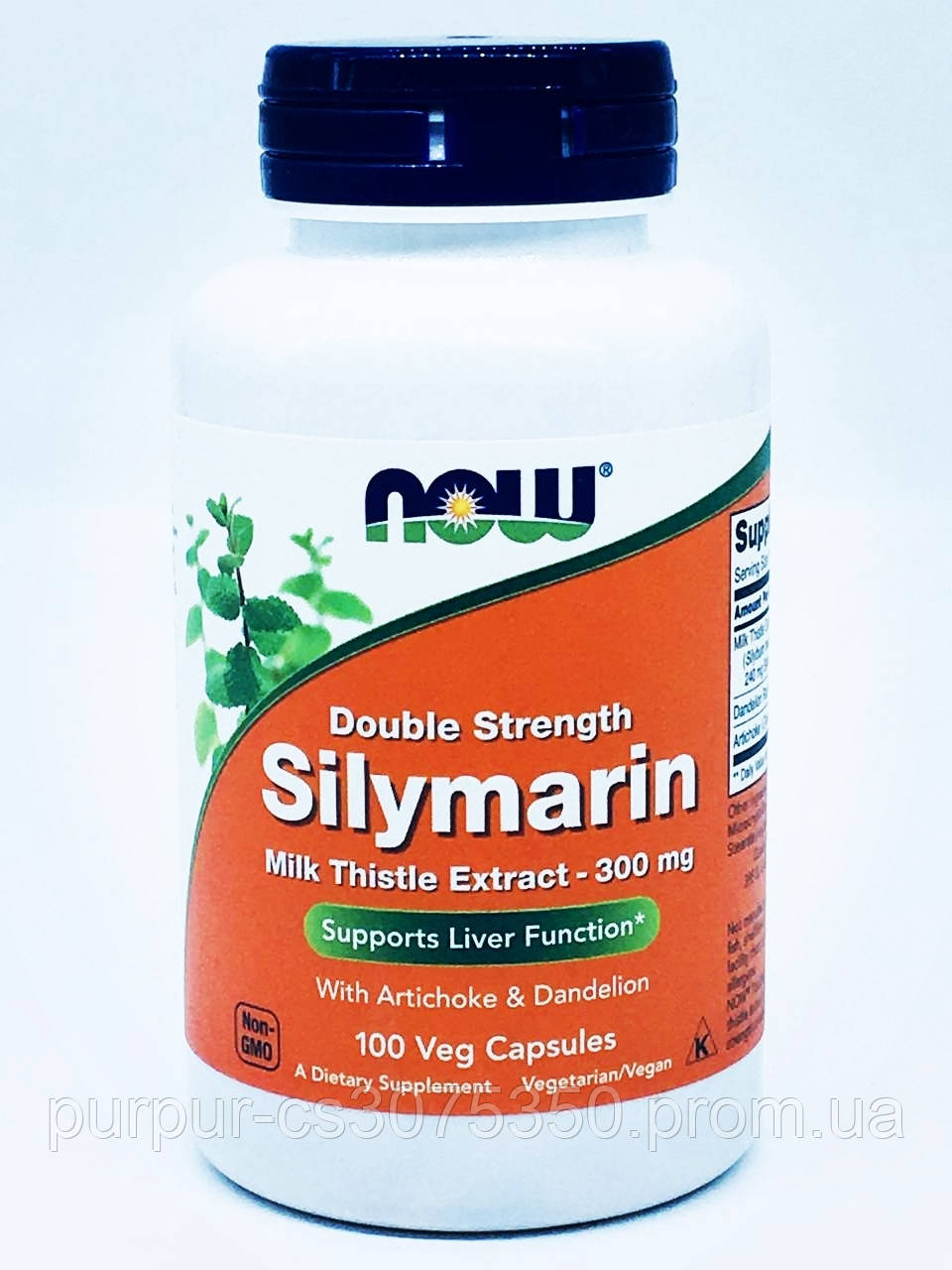 Now Foods Silymarin, силимарин двойной силы действия, 300 мг 100 капсул ...