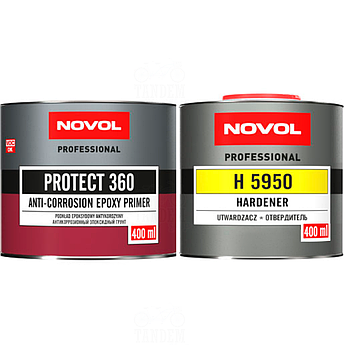 Грунт епоксидний антикорозійний Novol Protect 360 1:1, 400 мл + 400 мл Комплект