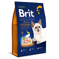 Сухой корм для кошек Brit Premium by Nature Indoor Chicken 300 г Акция