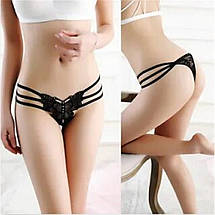 Трусики стрінги метелик Butterfly-2 зі стразами XS-S різні кольори, фото 2