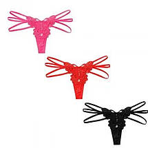 Трусики стрінги метелик Butterfly-2 зі стразами XS-S різні кольори, фото 5