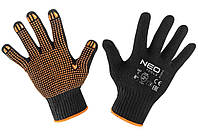 Neo Tools97-620-8 Рукавички робочі, бавовна і поліестер, пунктир, 8 "