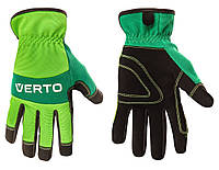 VertoWork gloves, synthetic leather, size 9, green