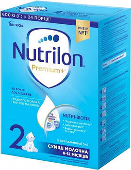 Дитяча суміш Nutrilon Premium+ 2 (6-12 міс) 600 г