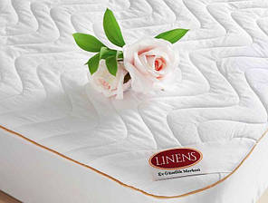 Наматрацник з гумкою Linens стьобаний білий 160х200 см. 156086