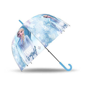 Дитяча парасолька - тростина Frozen Холодне серце блакитна прозора 45 см