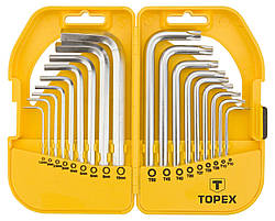 Topex35D952 Ключi шестигранi HEX i Torx, набір 18 шт.*1 уп.