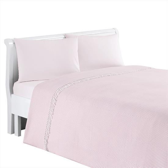 Плед двоспальний Linens рожевий 200x220 см. 156114