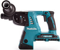 Makitacordless rotary hammer, DHR263ZJ, 18V+18V, SDS+, 2.5J, 0-1250 rpm, 4.7 kg, SOLO