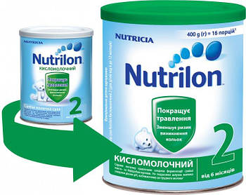 Суха дитяча молочна суміш Nutrilon Кисломолочний 2, 400 г