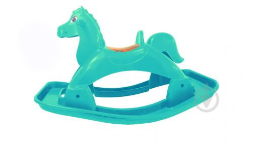 Каталка "Коник", бірюзова, в пак. 90*50см, ТМ Долоні, Україна, фото 1