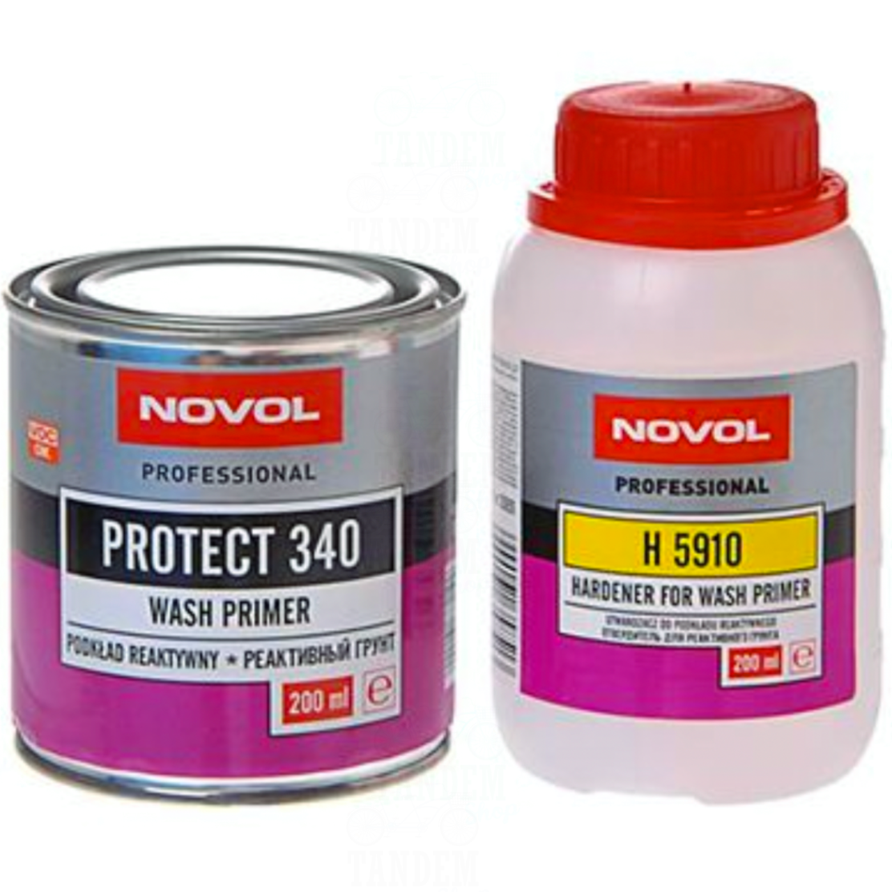 Грунт реактивний Novol Protect 340 1:1, 200 мл + 200 мл Комплект