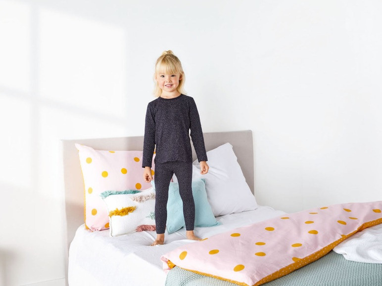 Дитяча піжама для дівчинки Lupilu темно-синя, дитячий домашній комплект, розміри 86-104