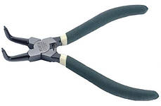 Щипці для зняття стопорних кілець FORCE 60909ABC відігнуті на 90° (стиск), L=230 мм