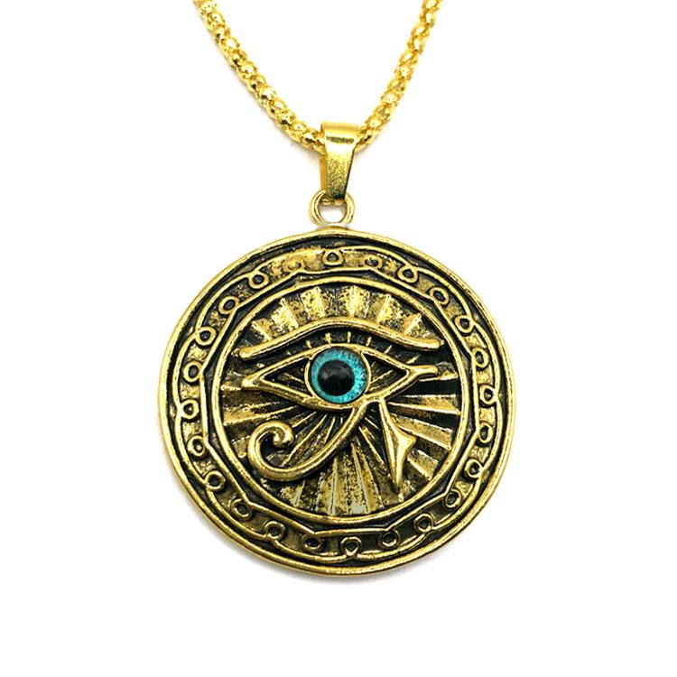Кулон Око Гора золотистого кольору, фото 1