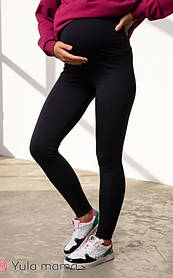 Теплі лосини для вагітних з начосом Twiggi XL Юла Мама Чорний SP-42.041