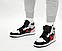 Кросівки Air Jordan 1 Retro High OG Black Grey Red, фото 10