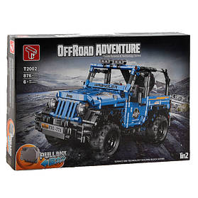 Конструктор "Джип" 876 деталей, інерція (Т2002)
