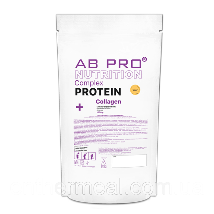 Протеїн комплексний PROTEIN COMPLEX + COLLAGEN AB PRO 1000 г