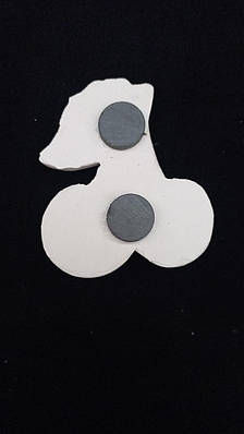 Гіпсова фігурка для фарбування з магнітом "Вишні", фото 2