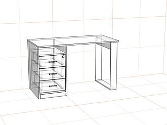 Стіл для манікюру 1200*600*750. Колір на вибір. Аксесуари для салону краси. СМ01