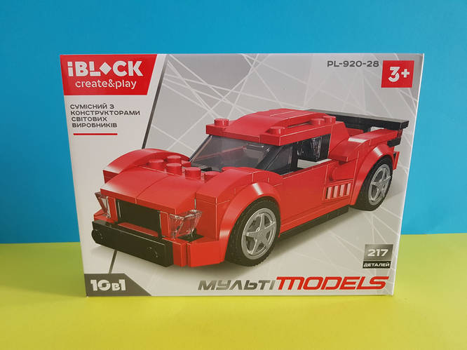 Конструктор 10 в 1 IBLOCK, мульти models 10в1, детский конструктор 10 ...