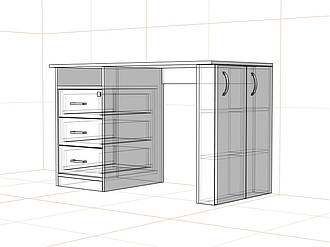 Стіл для манікюру 1200*600*750. Колір на вибір. Аксесуари для салону краси. СМ03
