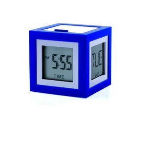 Настольный будильник-термометр Lexon Cubissimo LR79B5 синий