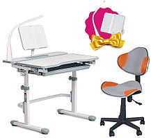 Комплект зростаюча парта Cubby Fressia Grey + комп'ютерне крісло