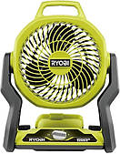 Вентилятор акумуляторний Ryobi ONE+ RF18-0 Whisper 18В 850м куб/год регулювання положення 3 швидкості 1.7кг без АКБ та ЗП