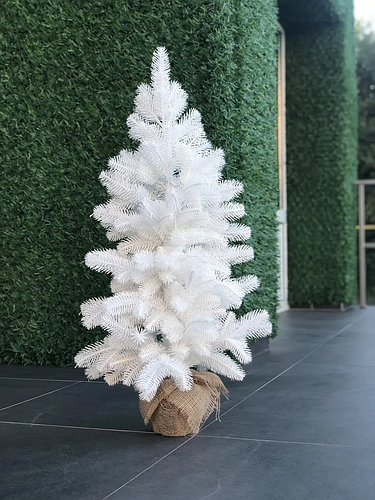 Искусственная новогодняя Елка в горшке 90 см Белая, цена 864 грн - Prom ...
