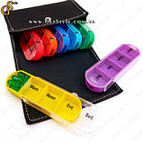 Таблетниця Pill Box 7 контейнерів із чохлом, фото 4