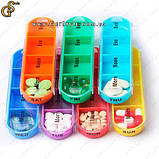 Таблетниця Pill Box 7 контейнерів із чохлом, фото 5