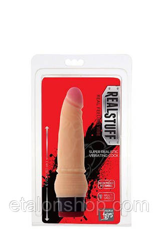 Вибромассажер REALISTX 6INCH VIBRATOR, FLESH, фото 2
