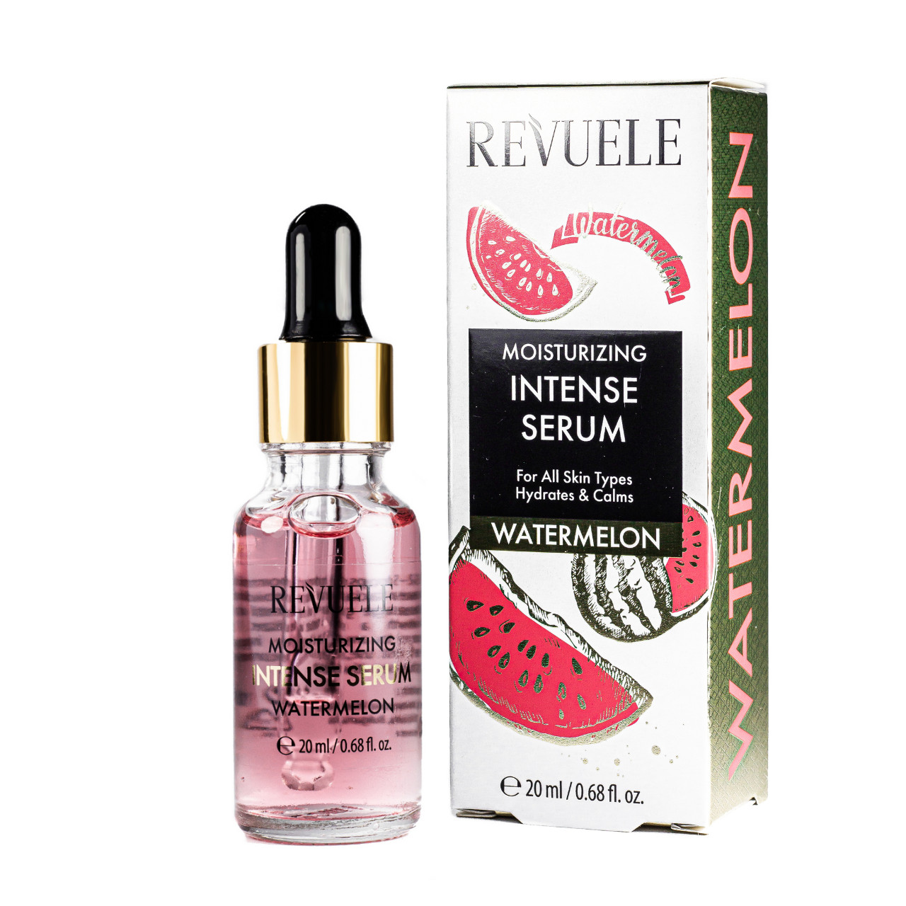 Сироватка для обличчя зволожуюча Revuele Moisturizing Intense Serum з екстрактом кавуна 20 мл