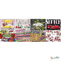 Скетчбук 36 аркуш 197*145 інтегр. оюл., білий