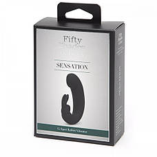 Подвійний вібратор кроликів Fifty Shades of Grey Sensation Rechargeable G-Spot Rabbit Vibrator, фото 3
