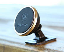 Автомобільний магнітний тримач Baseus Magnetic 360 (Paste type) Mount Holder Gold SUGENT-NT0V, фото 5